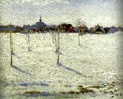 Peter Severin Kroyer hornbaek in winter oil